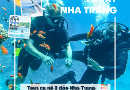 NT-02: Tour 3 đảo cano cao tốc: Vịnh San Hô – Làng Chài– Bãi Tranh