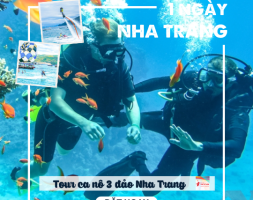 NT-02: Tour 3 đảo cano cao tốc: Vịnh San Hô – Làng Chài– Bãi Tranh