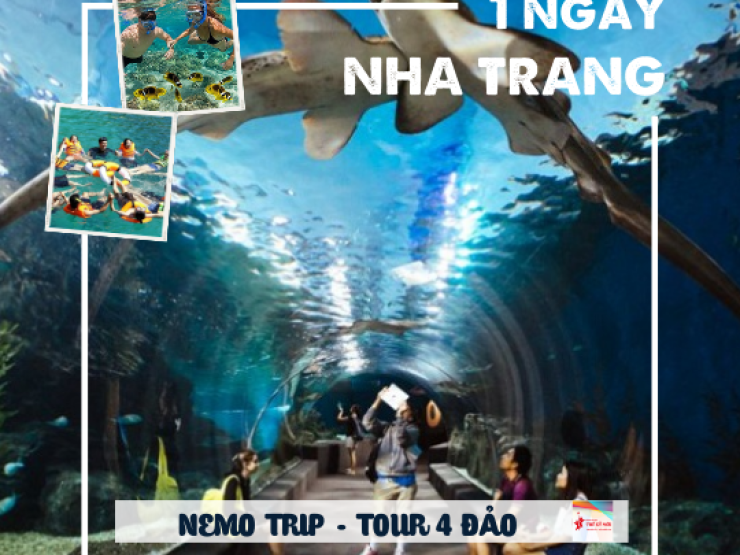 NT-01: NEMO TRIP - TOUR DU NGOẠN VỊNH NHA TRANG BƠI NGẮM SAN HÔ – TIỆC RƯỢU NỔI – SỎI PARADISE