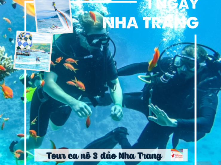 NT-02: Tour 3 đảo cano cao tốc: Vịnh San Hô – Làng Chài– Bãi Tranh